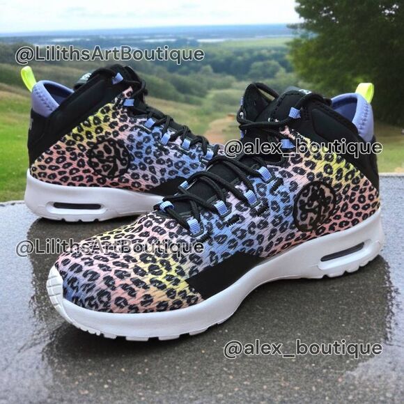 Zumba Air Funk Multicolor Cheetah Mid Top Unisex Sneakers(F004)-Size 9 - Picture 1 of 11